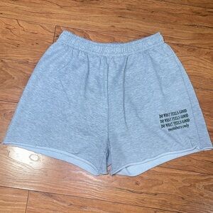 SHEIN Light Gray Athletic Shorts